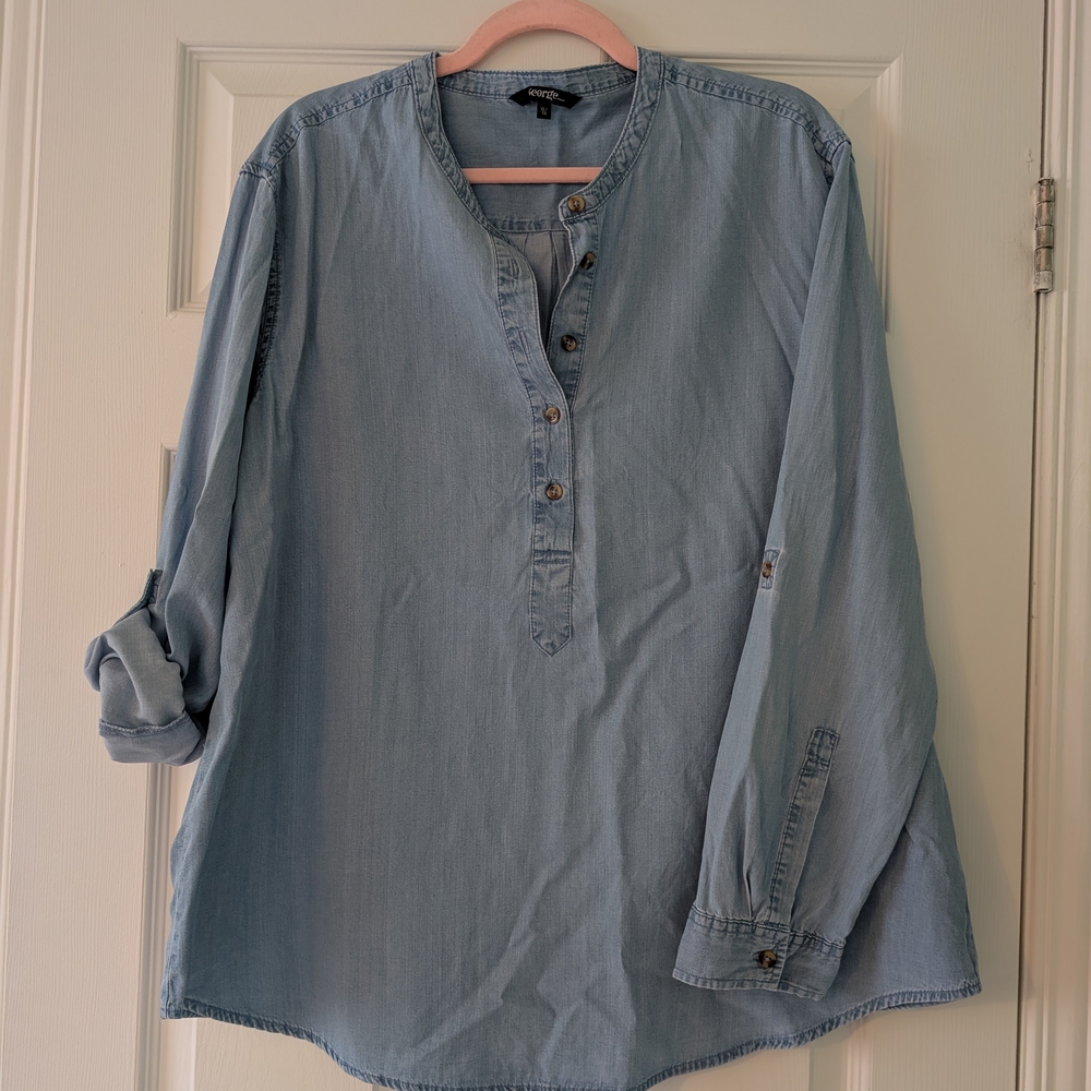 George Light Blue Denim Shirt